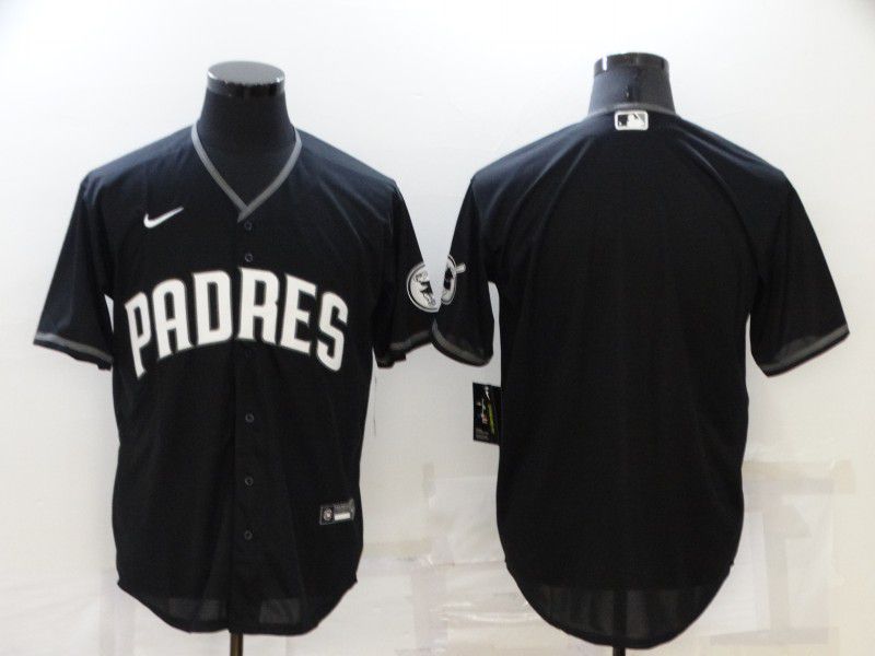 Men San Diego Padres Blank Black Game Nike 2022 MLB Jersey